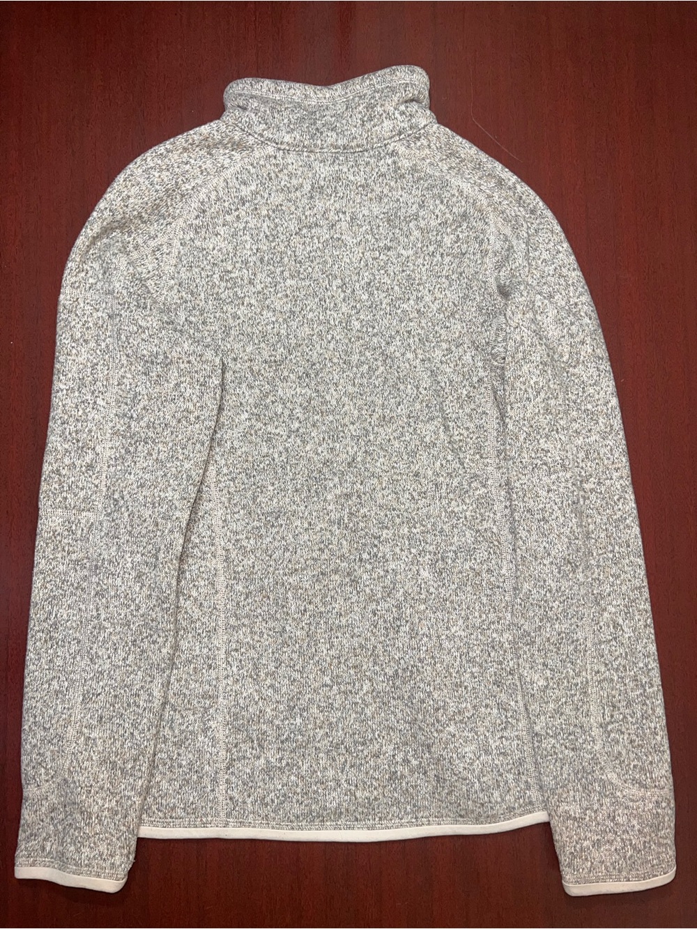 Patagonia Better Sweater Fleece Cream Tan 1/4 Zip Pullover Sweater Jacket Size M - Picture 4 of 4
